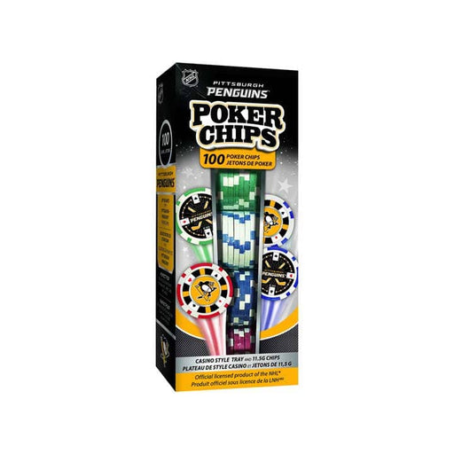 Pittsburgh Penguins Poker Chips - 100 Pieces