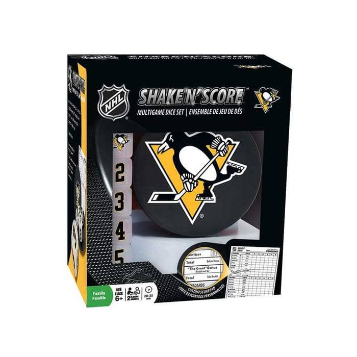 Pittsburgh Penguins Hockey Puck Drink Coasters (4-Pack) In Cube