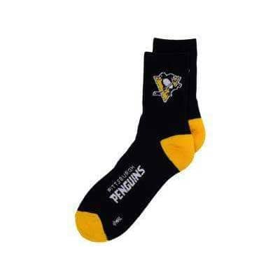 Pittsburgh Penguins Team Color Black Socks - Youth