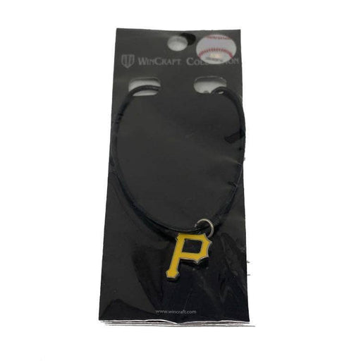 Pittsburgh Pirates Leather Diamond Logo Necklace