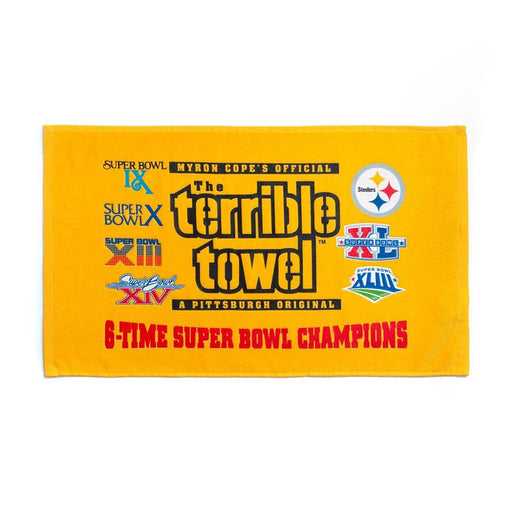 Pittsburgh Steelers 6-TIME Super Bowl Champs Terrible Towel