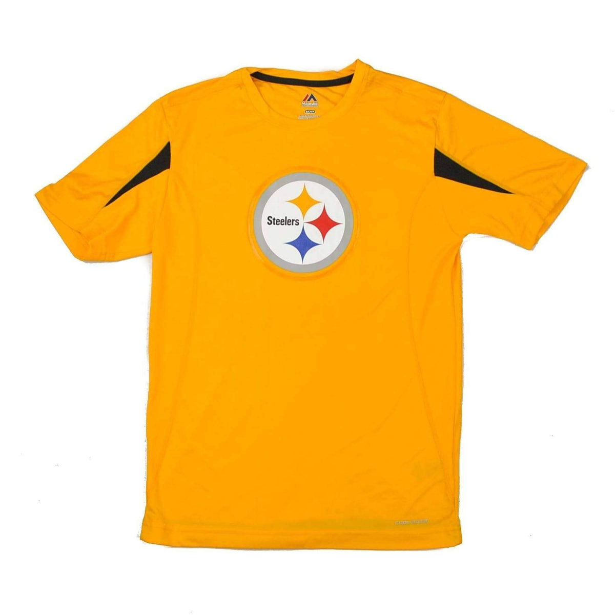 TSE Pittsburgh Steelers Majestic Yellow Fanfare VII Performance Synthetic Tee Shirt