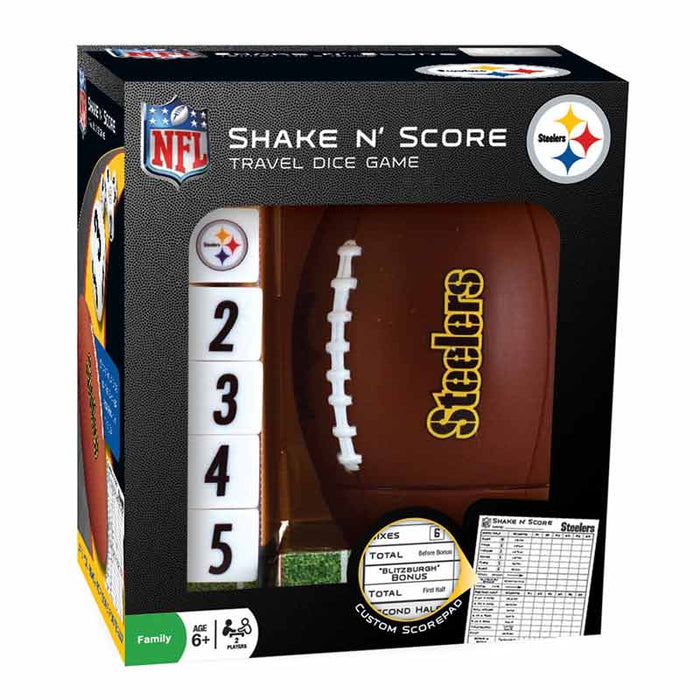 Pittsburgh Steelers Shake-n-Score Travel Dice Game