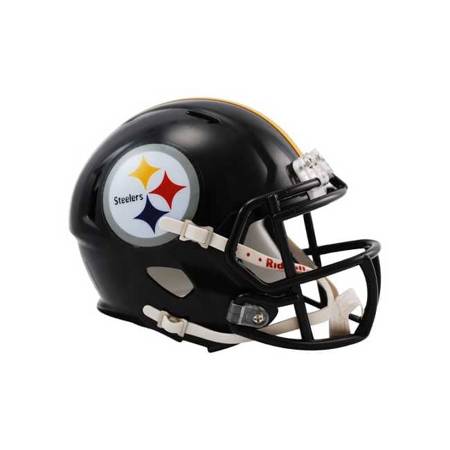 Pre-Sale: Aaron Smith Signed Pittsburgh Steelers Black Speed Mini Helmet