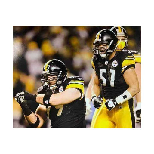 Pre-Sale: Brett Keisel Signed Celebrating With Farrior 16x20 Photo