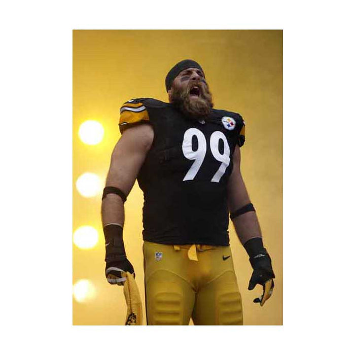 Pre-Sale: Brett Keisel Signed In Tunnel with Terrible Towel Photo