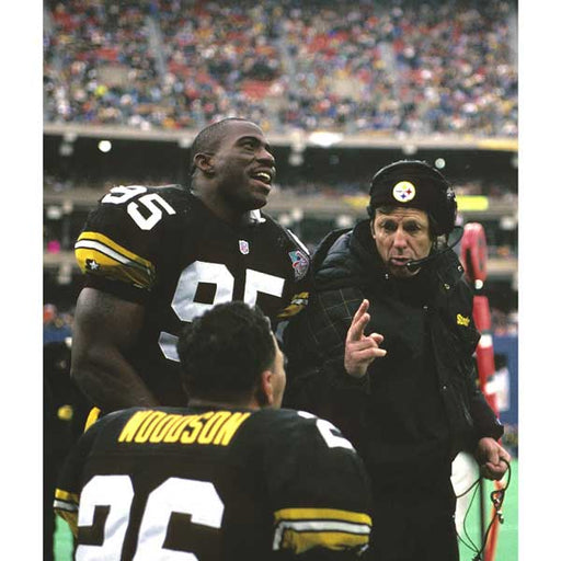 Pre-Sale: Dick Lebeau Pittsburgh Steelers Talking with Woodson and Lloyd Photo (Includes HOF 10)