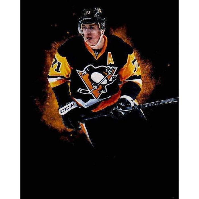 Pre-Sale: Evgeni Malkin Signed Custom Explosion In Black Photo