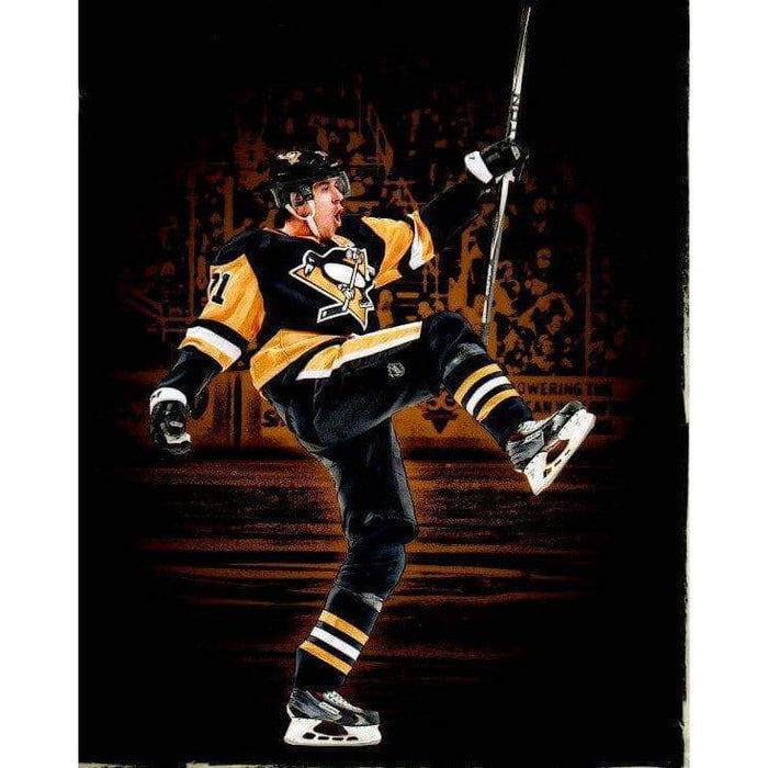 Pre-Sale: Evgeni Malkin Signed Custom Leg Kick with Border 8x10 Photo