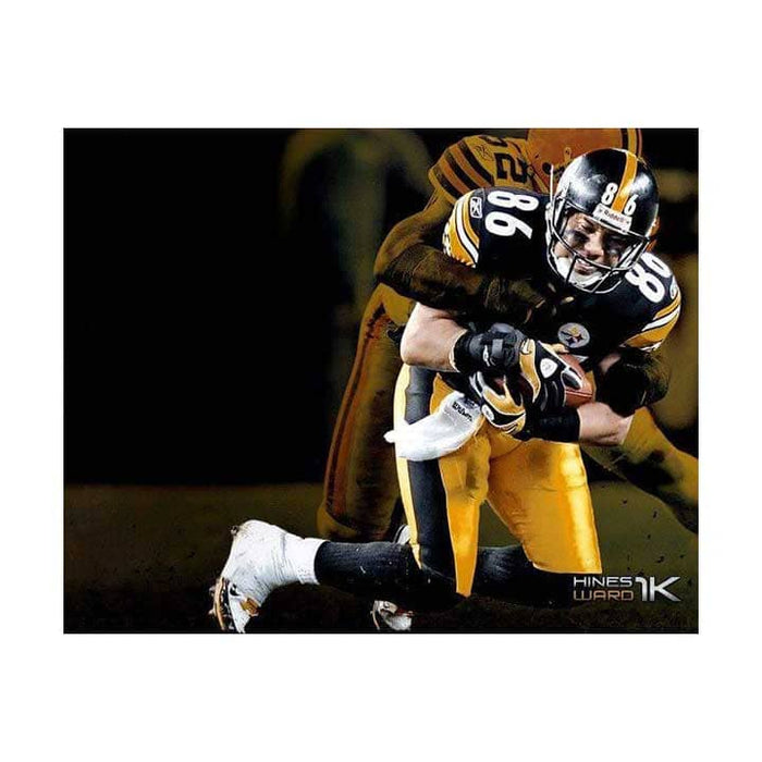 Pre-Sale: Hines Ward Signed Getting Tackled "Hines 1k" Photo