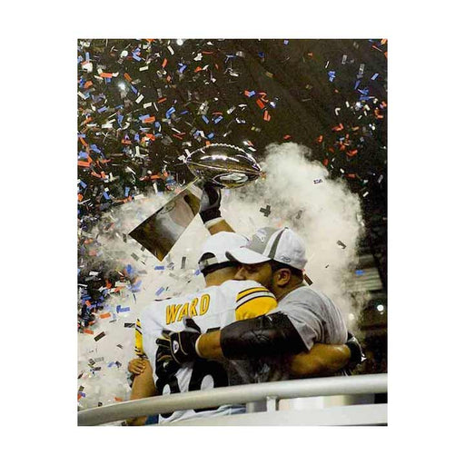 Pre-Sale: Hines Ward Signed Hugging Jerome Bettis Photo