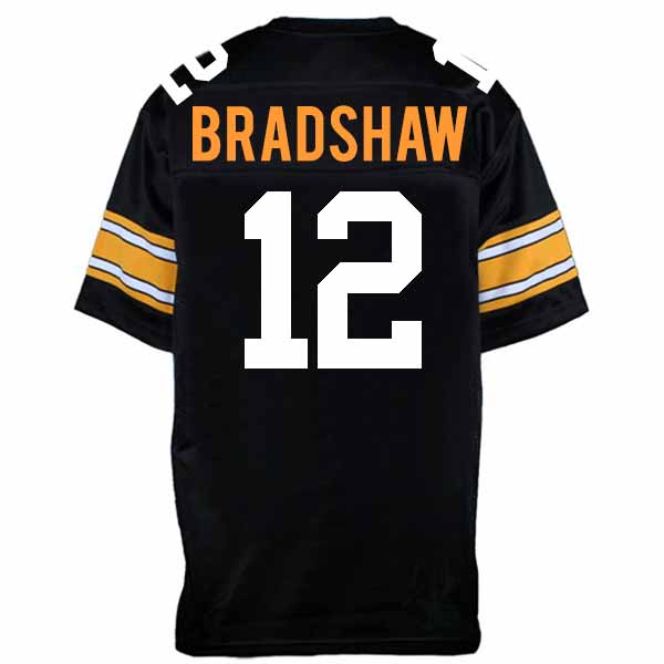 Pre-Sale: Terry Bradshaw Signed Custom Black Home Football Jersey