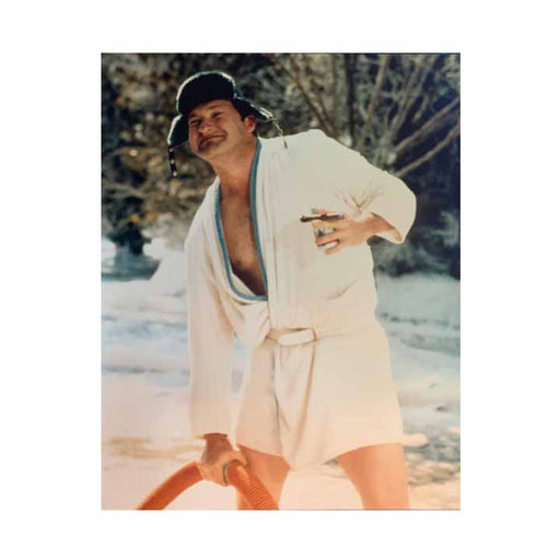 Randy Quaid in White Robe from Christmas Vacation Unsigned 16x20 Photo