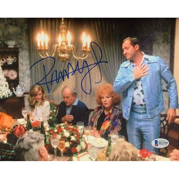 Randy Quaid Signed Christmas Vacation At Dinner Table 8x10 Photo