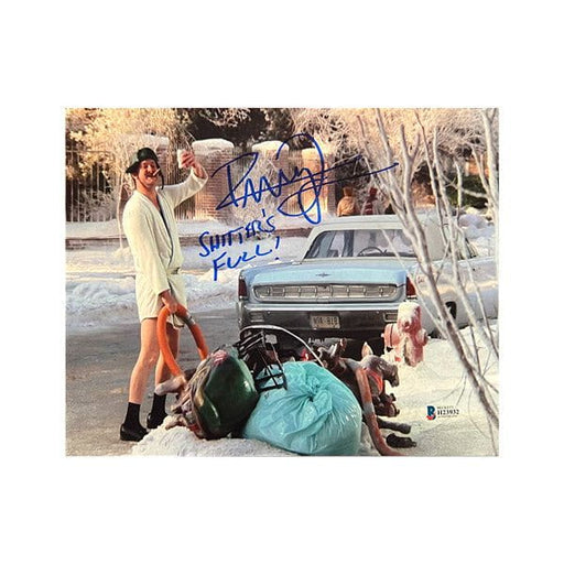 Randy Quaid Signed Christmas Vacation (by Garbage) 8x10 Photo with "Shitter's Full"