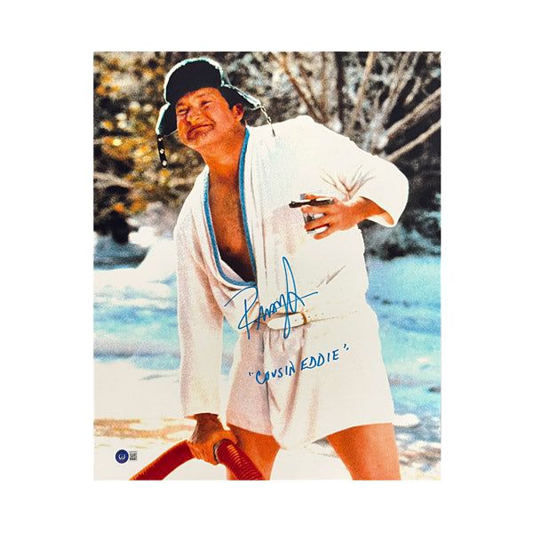 Randy Quaid Signed Christmas Vacation (Close-up) 16x20 Photo with "Cousin Eddie"