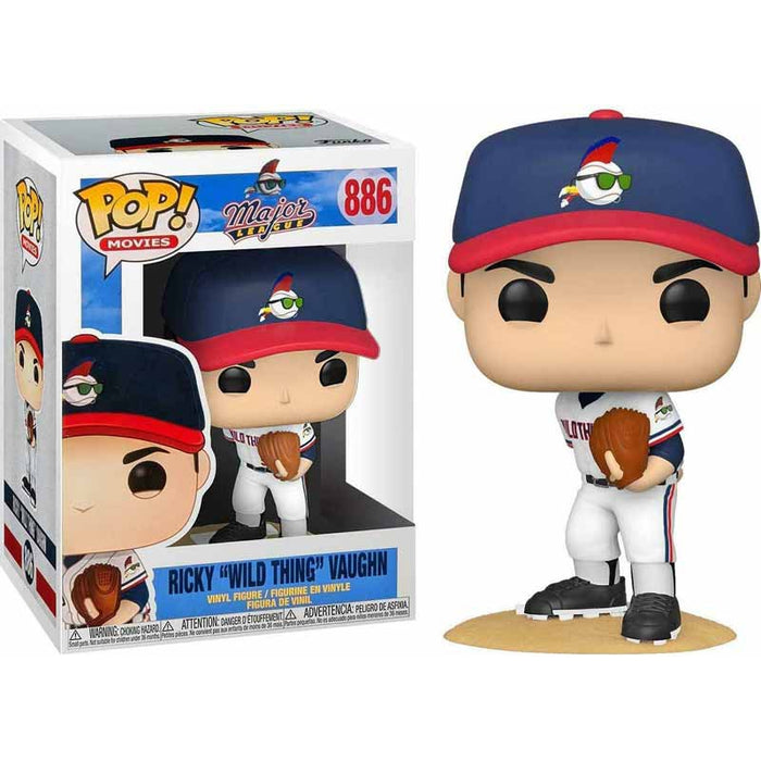 Ricky "Wild Thing" Vaughn Funko Pop! Figure with Protector
