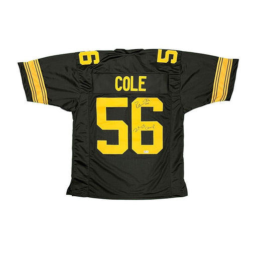 Robin Cole Signed Custom Alternate Football Jersey with 2X SB Champs