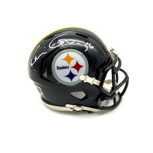 Robin Cole Signed Pittsburgh Steelers Speed Mini Helmet