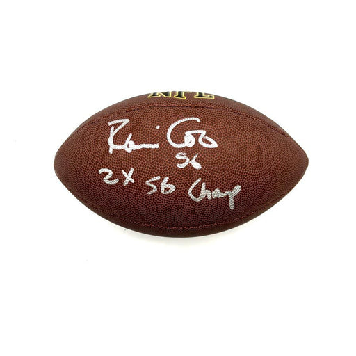 Robin Cole Signed Wilson Replica Football with "2X SB Champ"