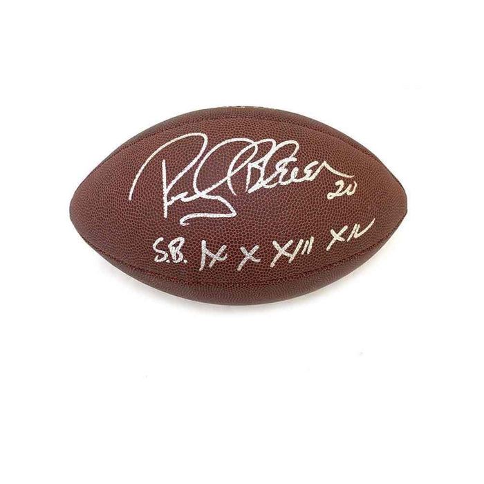 Rocky Bleier Autographed NFL Replica Football with "SB IX, X, XIII, XIV"