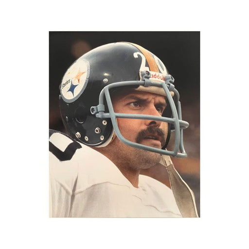 Rocky Bleier Close Up In Gray Mask Unsigned 16x20 Photo