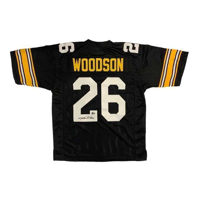 Rod Woodson Autographed Custom Block Home Jersey