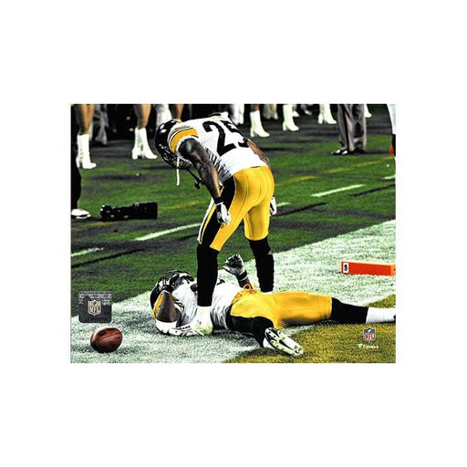 Ryan Clark Over James Harrison UNSIGNED 8x10 Photo