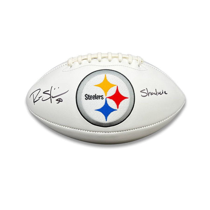 Ryan Shazier Autographed Pittsburgh Steelers White Logo Football with Shalieve