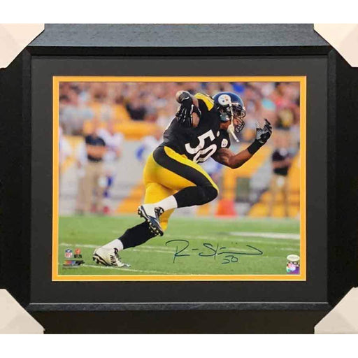 Ryan Shazier Autographed Running In Black 16X20 Photo - Professionally Framed