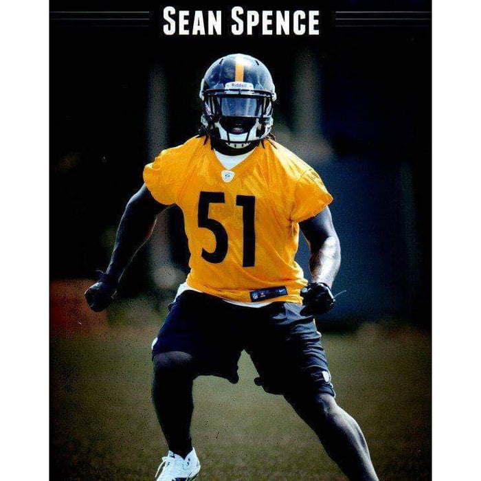 Sean Spence Practice No Pads Gold Unsigned 8X10 Photo