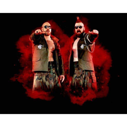 Sheamus And Cesaro Thumbs Out Red Explosion Unsigned 8X10 Photo
