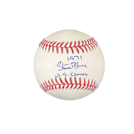 Steve Blass Official Mlb Baseball - Autographed And Inscribed '71 World Champs'