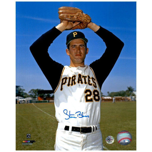 Steve Blass Signed Two Arms Up 8x10 Photo