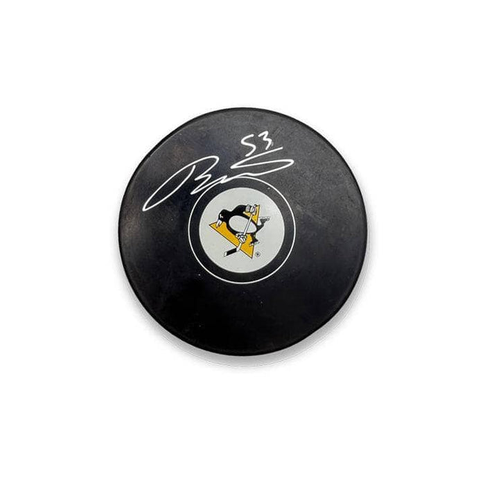 Teddy Blueger Autographed Pittsburgh Penguins Logo Puck