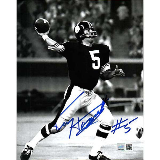 Terry Hanratty Signed About to Throw B&W 8x10 Photo