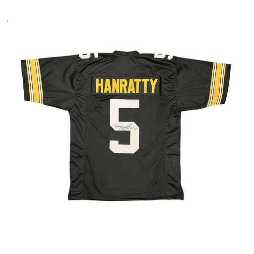 Terry Hanratty Signed Custom Black Football Jersey