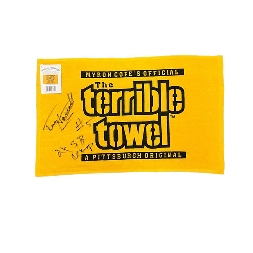 Terry Hanratty Signed Official Terrible Towel
