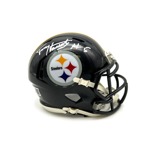 Terry Hanratty Signed Pittsburgh Steelers Mini Speed Helmet