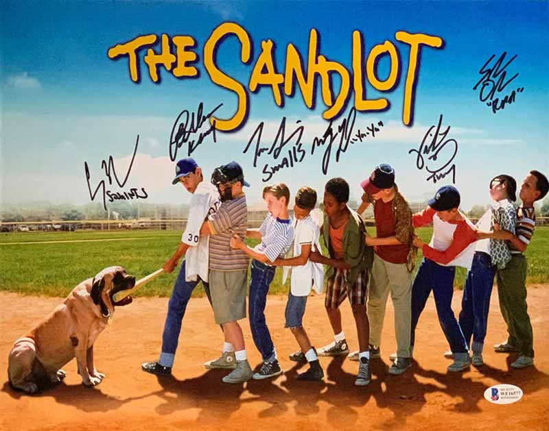 The Sandlot Cast Signed Horizontal Movie Poster 11x14 Photo