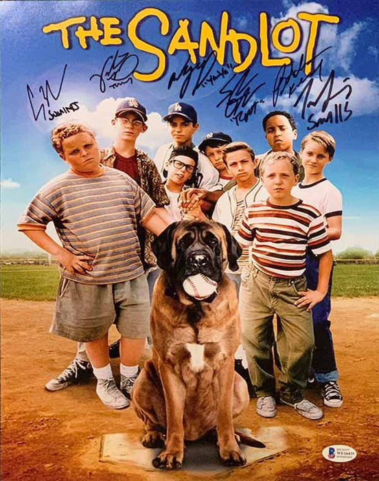 The Sandlot Cast Signed Vertical Movie Poster 11x14 Photo