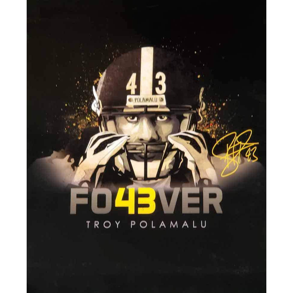 Troy Polamalu Forever 43 Vertical Unsigned 16x20 Photo