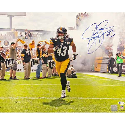 Pittsburgh Steelers #43 Troy Polamalu Autographed Riddell Lunar Eclipse  Speed Mini Helmet