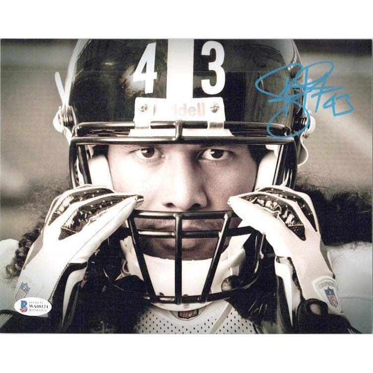 Troy Polamalu Autographed Signed Pointing (Spotlight) Canvas