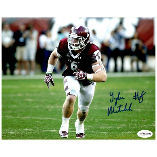 Tyler Matakevich Autographed Temple Red 8x10