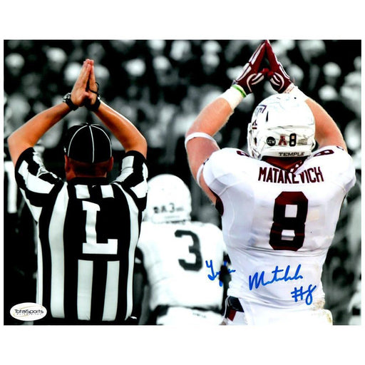 Tyler Matakevich Autographed Temple Safety 8x10