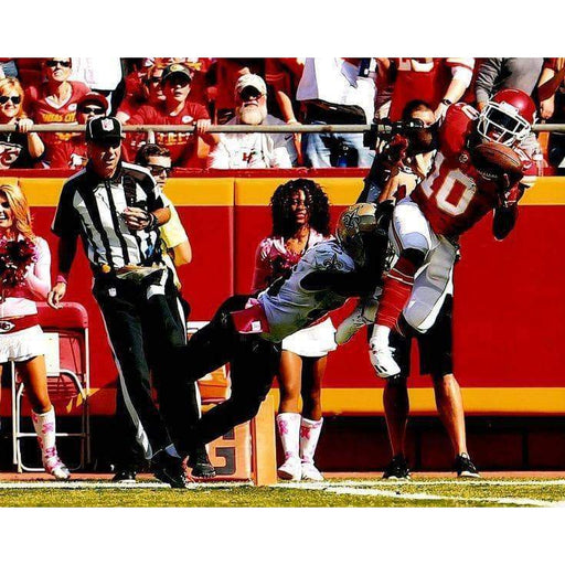 Tyreek Hill One Handed Catch Vs. Saints Unsigned 8X10 Photo