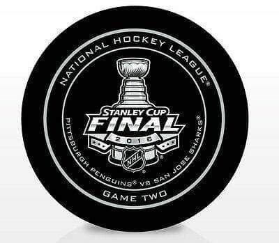 Unsigned Pittsburgh Penguins 2016 Stanley Cup Game 2 Game Model Puck