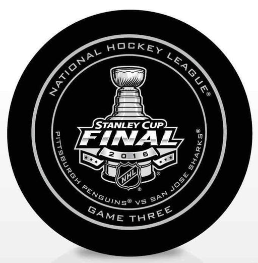 Unsigned Pittsburgh Penguins 2016 Stanley Cup Game 4 Game Model Puck