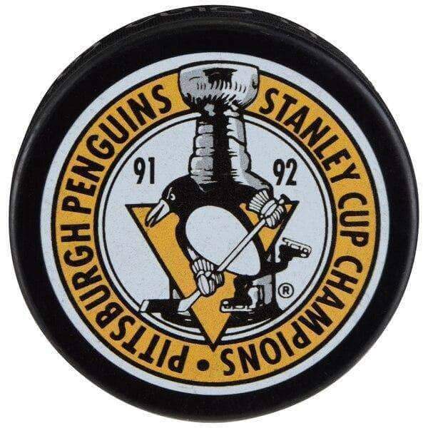 Unsigned Pittsburgh Penguins 91-92 Stanley Cup Champions Puck
